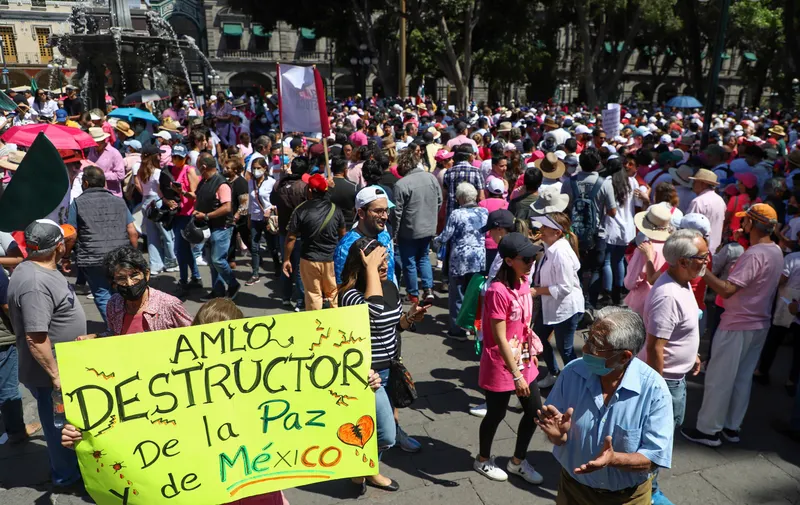 Marcha INE 2023 Puebla