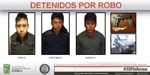 La SSP Estatal frustró un robo y detuvo a tres hombres armados