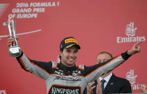 ‘Checo’ Pérez consigue tercer lugar en GP de Europa; Rosberg gana