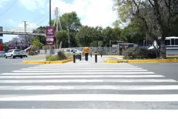 Modernizan cruce en Héroes del 5 de Mayo y 31 Oriente para reforzar seguridad vial en Puebla