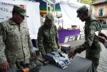 Llevan campaña “Sí al Desarme, Sí a la Paz” a Huauchinango para retirar armas de los hogares