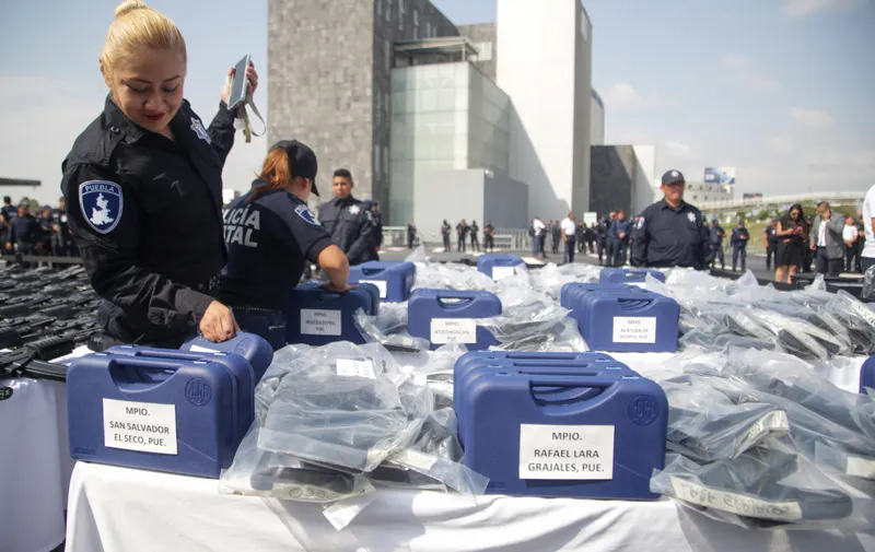 entrega de armas Gobierno de Puebla