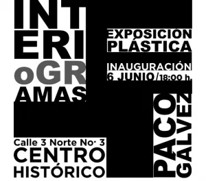 Mañana se inaugura “Interiogramas”, de Francisco Gálvez