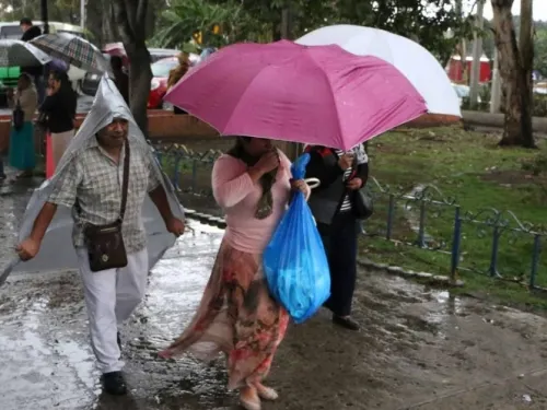 Continuarán las lluvias en gran parte del país
