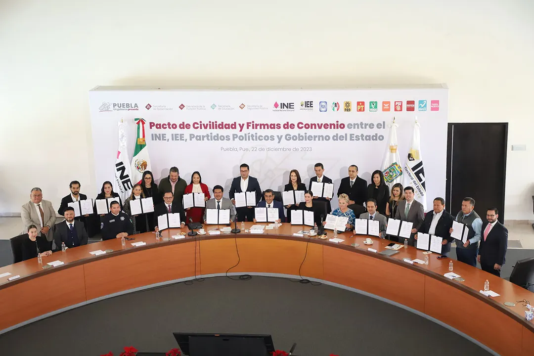 Gobierno Puebla Pacto De Civilidad Partidos Politicos Ine Iee