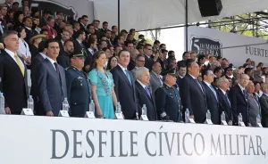 Encabezan Ceremonia y Desfile del 5 De Mayo