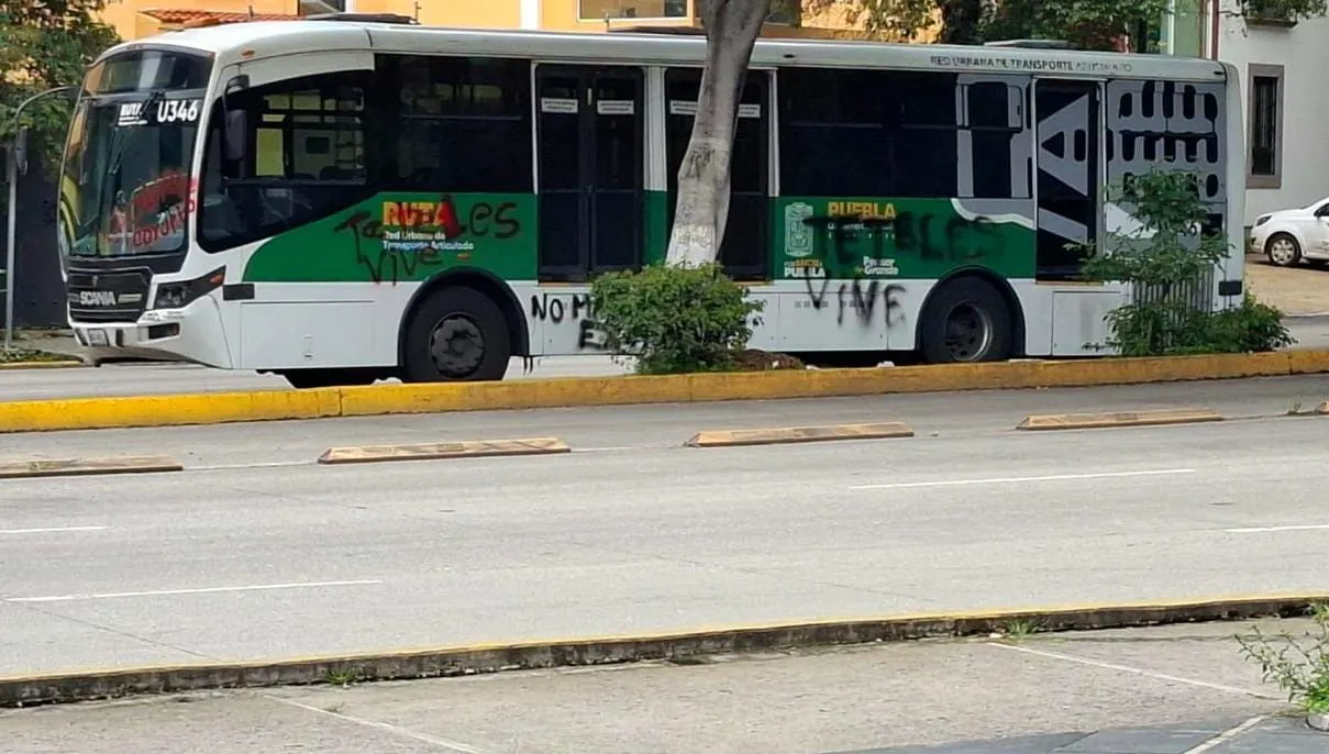 Vandalismo en unidades de RUTA Línea 3 afecta servicio