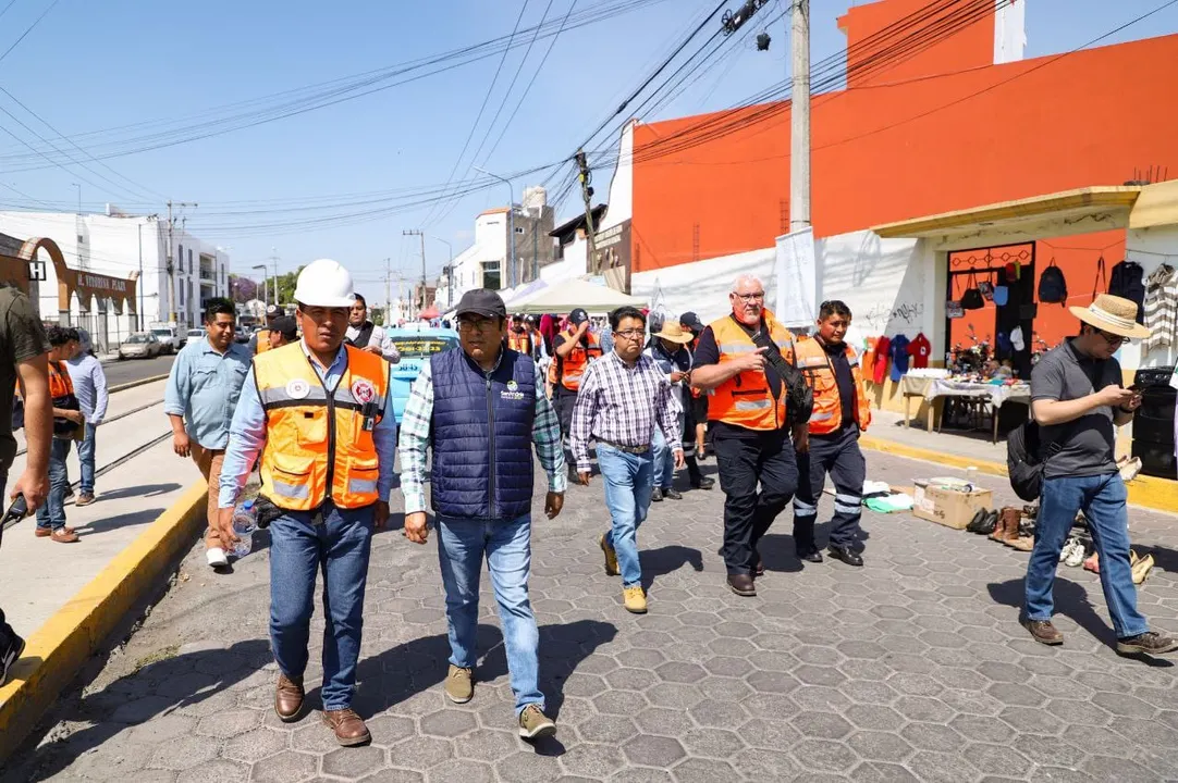 Supervisión tianguis de Lázaro Cárdenas