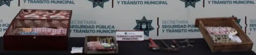 Recuperó policía municipal de Puebla alrededor de 13 mil pesos robados; hay un hombre detenido