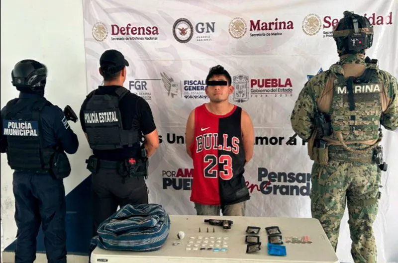 En operativo coordinado, fue detenido “El Borrego”, objetivo prioritario de la Mixteca Poblana
