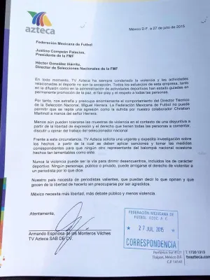 Pide TV Azteca castigo contra Miguel Herrera por agresión