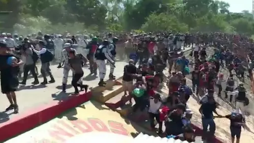 ONU pide a México evitar uso de la fuerza contra caravana de migrantes
