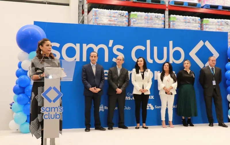 Olivia Salomón, inauguración de Sam´S club puebla