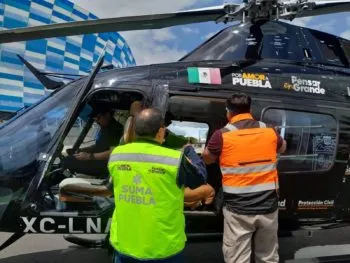 Con ambulancia aérea, Gobierno Estatal lleva hígado a CMDX para su trasplante