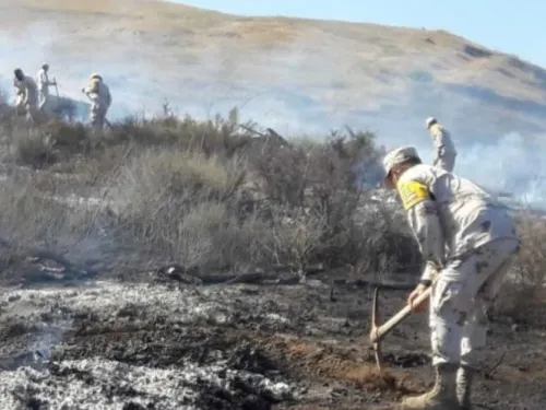 Apoya Ejército Mexicano en combate al fuego en todo el país