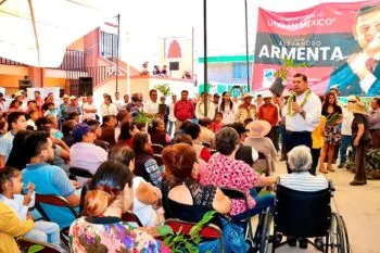 En Xonacatepec, 40 familias fueron atendidas por Armenta en agua, seguridad y salud