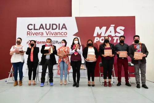 CRV informa a vecinos de San Aparicio, Xochimehuacán y San Jerónimo avances de dos años
