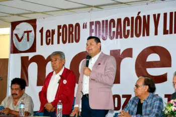 Como senador de Morena, impulsamos la educación con valores que promueve López Obrador: Armenta