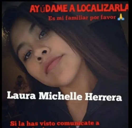 Ahora es buscada Laura Michelle Herrera