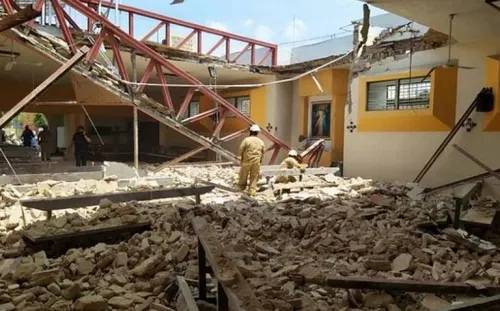 Derrumbe en iglesia de Zapopan, Jalisco, deja 11 lesionados