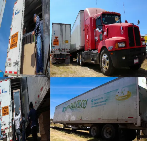 FGE y la Policía Federal recuperaron 28 unidades de transporte de mercancía