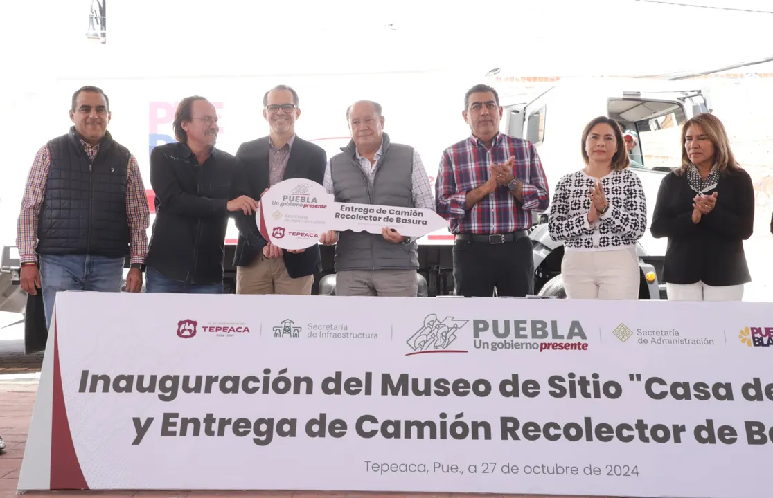 Gobernador de Puebla inaugura Museo de Sitio "Casa de Cortés" en Tepeaca
