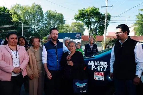 Luis Banck entregó una patrulla para reforzar la seguridad en San Manuel