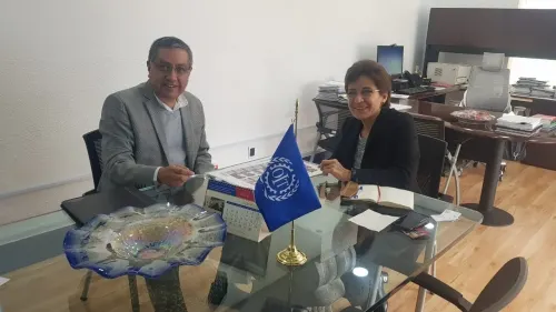 Sostiene secretario de Trabajo reunión con directora de la OIT