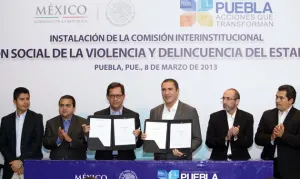 Instalan RMV y Campa comisión para prevenir violencia y delincuencia en Puebla