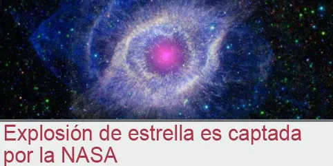 Explosión de estrella es captada por la NASA