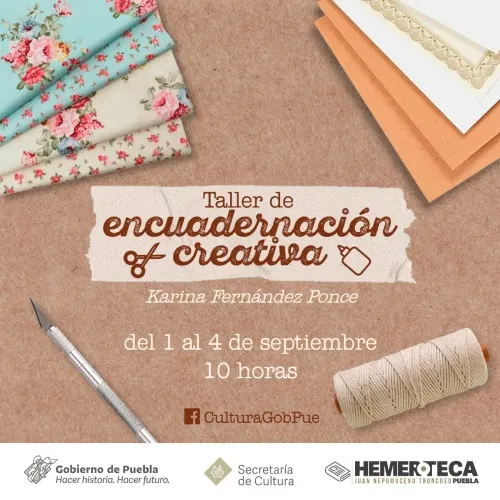 Ofrecerá Secretaría de Cultura Taller de Encuadernación Artesanal en línea