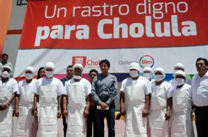 Con recursos municipales se rehabilita Rastro de San Pedro Cholula