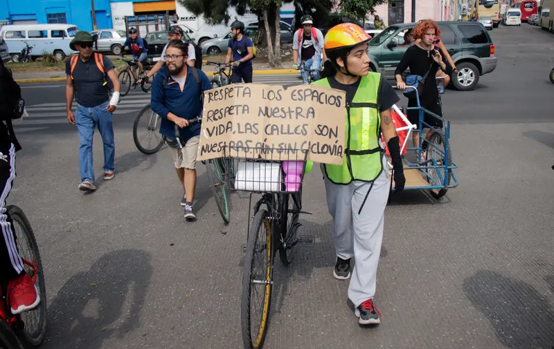 protesta ciclista