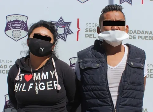 Detuvo policía municipal de Puebla a pareja por robo a usuario de la ruta CREE Madero