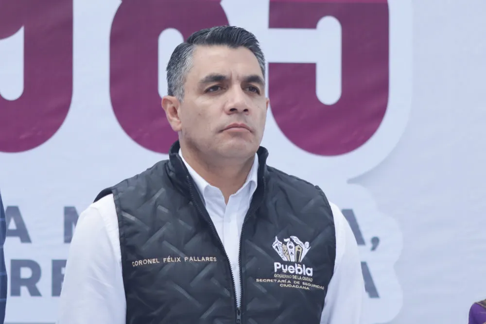 Félix Pallares Miranda, secretario de Seguridad Ciudadana del municipio de Puebla. Foto: Anel Esgua / EsImagen