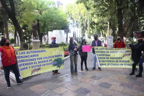 Activistas y ecologistas exigen a las autoridades proteger el Bosque Encinos