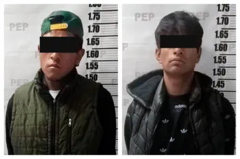 Operativo conjunto entre Policía Estatal y C5i logra detención de dos presuntos responsables de robo de vehículo en Puebla