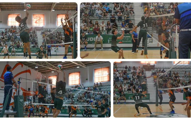 Ya están definidos los horarios del Final Four de voleibol varonil donde los Aztecas de la UDLAP lucharán por repetir el resultado del año pasado y la Universidad de las Américas Puebla será sede a través del Gimnasio Morris Moe Williams.
Este viernes inicia la fase final de la Conferencia Nacional de la CONADEIP (Comisión Nacional Deportiva Estudiantil de Instituciones Privadas) en la rama del voleibol de sala varonil, siendo la UDLAP la sede de esta competencia que reunirá a lo mejor de la disciplina. Dicha decisión se tomó al ser el equipo Azteca el primer lugar de la tabla general durante la primera etapa del campeonato, de septiembre a diciembre de 2023.
De esta forma, el Final Four para la Tribu Verde inicia este viernes a las 19:00 horas enfrentando a la Universidad Regional del Norte (URN), al siguiente día en el mismo horario se medirá con el ITESM Monterrey, y en el último partido se verá con los Borregos Querétaro a las 13:00 horas. 
Al respecto, el entrenador de los Aztecas Alfredo Chicoy hizo un balance de los equipos que enfrentará: de la URN fue una sorpresa porque apenas ascendió y ya está en playoffs; de Monterrey es un equipo destacado por su composición y experiencia; de Querétaro refirió ser muy combativo y la altura de sus jugadores lo vuelve bueno ofensivamente.
Por lo anterior, el coach de la UDLAP auguró una competencia muy pareja, por la “paridad en todos los equipos, incluyendo la URN que viene del ascenso y que ya se coló entre los cuatro mejores de la conferencia”, eso es un buen resultado que debe preocupar a los entrenadores participantes de esta etapa final, para llegar en las mejores condiciones a partir del próximo viernes 12 de abril en la Universidad de las Américas Puebla.
Los partidos que complementan esta fase son: Borregos Querétaro versus Borregos Monterrey el viernes a las 17:00 horas; Querétaro vs URN el sábado a las 17:00 horas; Monterrey vs URN el domingo a las 11:00 horas. Así que el Gimnasio Morris Moe Williams estará abierto para “que venga todo el mundo, porque la competencia se va a poner buena y pareja”, afirmó el coach Alfredo Chicoy.

Aztecas de Baloncesto con actividad en fin de semana:
La Ráfaga Verde sostendrá sus últimos dos juegos de la campaña regular de la liga ABE (Asociación de Baloncesto Estudiantil) este viernes en la cancha del representativo varonil de la UNAM y el sábado contra la Panamericana CDMX también como visitante. Ambos juegos son importantes en las pretensiones del coach de la UDLAP, Eric Martín, para terminar en una buena posición rumbo al ocho grandes, pues actualmente está en el cuarto lugar, pero de ganar significa subir un peldaño más.