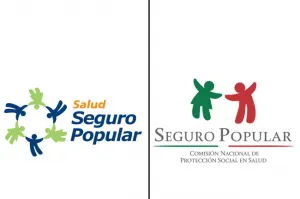 Seguro Popular usa colores del PRI