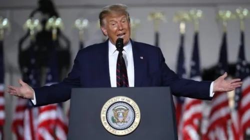 En pleno mensaje en vivo, cadenas de TV en EU cortan discurso de Donald Trump