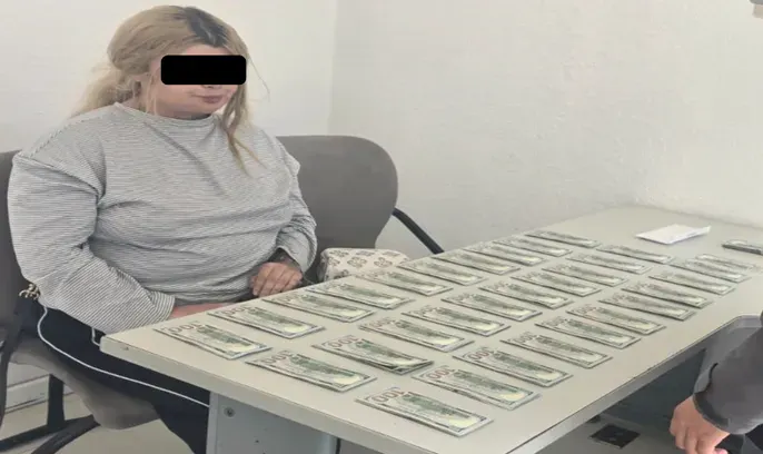 En Operativo Frontera Norte, detienen a mujer estadounidense en Tijuana y aseguran 45 mil dólares