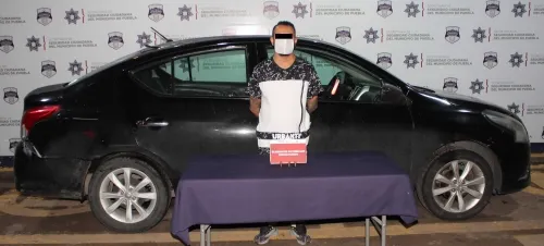 La policía municipal de Puebla detuvo a una persona presuntamente dedicada al robo a negocio
