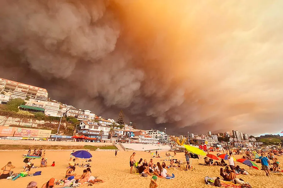 Incendios Valparaiso Desde Renaca