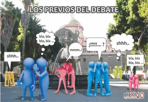 Los previos al debate