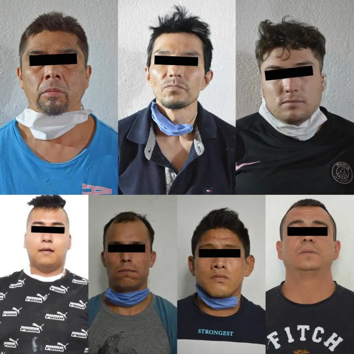 Policía municipal detuvo a siete hombres presuntamente dedicados al robo