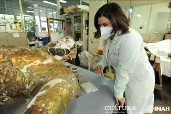 En etapa final restauración de la imagen del apóstol Santiago de Izúcar de Matamoros