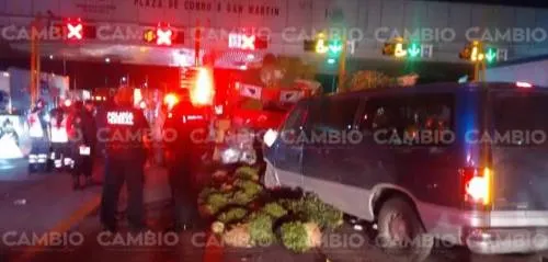 Choque en caseta de San Martín deja cuatro heridos