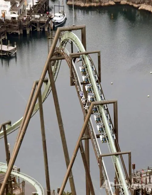 Quedaron suspendidos boca abajo en una montaña rusa en Japón
