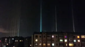 Una ciudad de Rusia es sorprendida por un insólito fenómeno multicolor