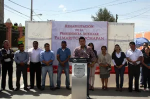 Arranca Néstor Camarillo rehabilitación de presidencia auxiliar de Palmarito